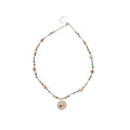 Stainless Steel Shell Beaded Round Moon Star Pendant Ethnic Vintage Sweater Necklace for Women view 5