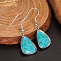 Emerald Green Waterdrop Triangle Irregular Jewelry Drop Earrings For Women, New Chinese UV Coated Design view 2