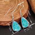 Emerald Green Waterdrop Triangle Irregular Jewelry Drop Earrings For Women, New Chinese UV Coated Design view 4