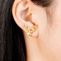 Sweet European Korean Christmas Stud Earrings With Metal Reindeer Design Holiday Jewelry view 3