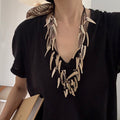Ethnic Style Coconut Shell Triangle Layered Sweater Necklace For Women view 1