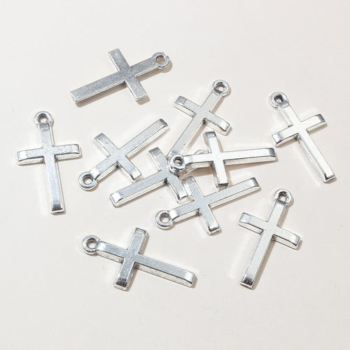 24x13mm Alloy Cross Pendant For DIY Jewelry Accessories, Necklace And Bracelet Charms