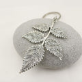 Zinc Alloy Simple Leaf Keychain For Bag Charm Gift – Antique Copper view 3