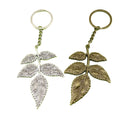 Zinc Alloy Simple Leaf Keychain For Bag Charm Gift – Antique Copper view 5