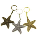 Zinc Alloy Minimalist Starfish Keychain Bag Charm Gift view 5