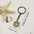 Metal Winter Snowflake Keychain Bag Charm Gift Decor view 2