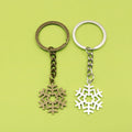 Metal Winter Snowflake Keychain Bag Charm Gift Decor view 1