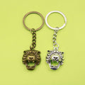 Zinc Alloy Minimalist Tiger Keychain Bag Charm Gift – Antique Copper view 1
