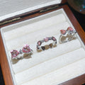 Rhinestone Heart Bow Open Ring Jewelry Set, Sweet Alloy Fashion Index Finger Rings view 4