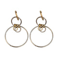 Alloy Geometric Round Hollow Pendant Drop Earrings, Minimalist European Style Ear Jewelry view 5