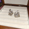 Sparkling Zircon Butterfly Copper Multi Layer Ear Cuff Clip-on Earrings Light Luxury Style view 4