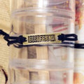 35x9.5mm Best Friend Curved Rectangle Connector Charm