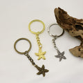 Metal Starfish Drop Oil Keychain Bag Charm Gift view 4