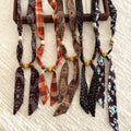 Bohemian Fabric Chiffon Wood Bead Sweater Necklace For Women Vintage Ethnic Round Geometric Choker view 4