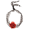 Lace Floral Pendant Necklace Elegant Sweet Cool Collarbone Chain For Women view 5