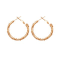 Metal Twisted Geometric Hoop Earrings, Minimalist European American Style Women's Ear Jewelry view 5