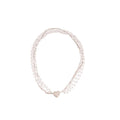 Light Luxury Rhinestone Heart Layered Faux Pearl Beaded Magnetic Pendant Necklace view 5