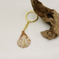 Acrylic Two Tone Shell Cloud Scallop Keychain For DIY Gift view 4