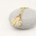 Acrylic Two Tone Shell Cloud Scallop Keychain For DIY Gift view 3