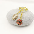 Zinc Alloy Rhinestone Sports Ball Keychain Car Key Ring view 4
