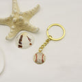 Zinc Alloy Rhinestone Sports Ball Keychain Car Key Ring view 6
