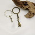 Metal Christmas Tree Star Keychain Holiday Gift view 4