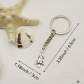 Metal Christmas Tree Star Keychain Holiday Gift view 2