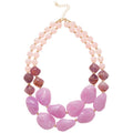 Light Luxury Irregular Geometric Acrylic Double Layer Pendant Choker Necklace view 5