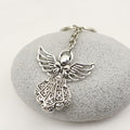 Zinc Alloy Simple Angel Keychain Bag Charm Gift – Antique Copper view 3