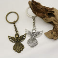Zinc Alloy Simple Angel Keychain Bag Charm Gift – Antique Copper view 4