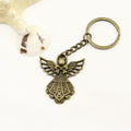 Zinc Alloy Simple Angel Keychain Bag Charm Gift – Antique Copper view 6