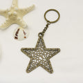 Zinc Alloy Minimal Five Point Star Keychain Bag Charm view 6
