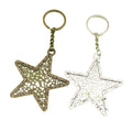 Zinc Alloy Minimal Five Point Star Keychain Bag Charm view 5