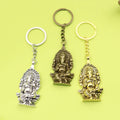 Metal Colorful Elephant Deity Keychain Spiritual Bag Charm view 1