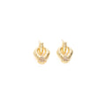 Vintage French Palace Geometric Alloy Zircon Inlaid Luxury Designer Stud Earrings view 5