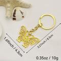 Metal Butterfly Keychain Bag Charm (1505) view 2