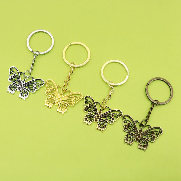 Metal Butterfly Keychain Bag Charm (1505)
