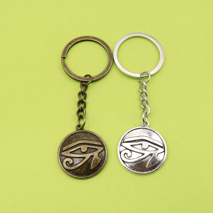 Metal Ancient Egyptian Eye Keychain Bag Charm