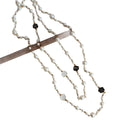 French Style Faux Pearl Round Flower Geometric Long Sweater Necklace For Elegant Light Luxury Looks view 5