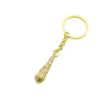 Acrylic Two Tone Shell Cloud Scallop Keychain DIY Gift – Gold view 5