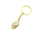 Metal Two Tone Scallop Shell Keychain DIY Bag Charm Gift view 5