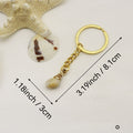Acrylic Shell Cloud Scallop Keychain Bag Charm view 2