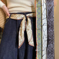 Ethnic Floral Fabric Scarf Print Sweater Necklace Vintage Neck And Waist Chain For Women view 4