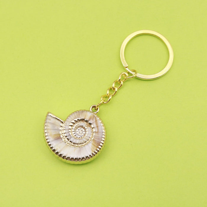 Acrylic Two Tone Shell Cloud Scallop Keychain DIY Gift