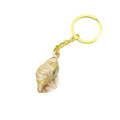 Acrylic Shell Cloud Scallop Keychain DIY Bag Charm – Gold view 5