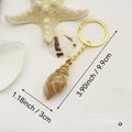 Acrylic Shell Cloud Scallop Keychain DIY Bag Charm (6630) view 2