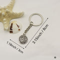 Zinc Alloy OM Symbol Keychain Yoga Gift Bag Charm view 2