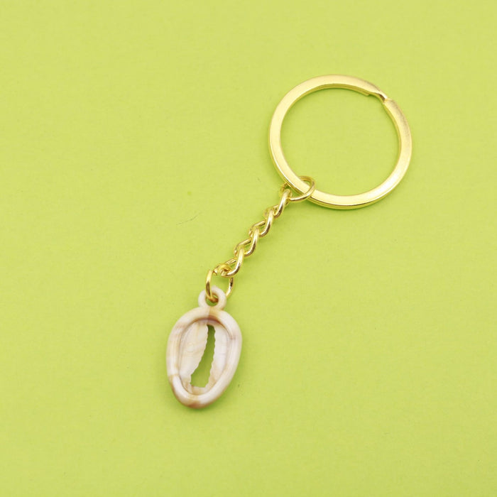 Acrylic Two Tone Shell Keychain Handmade Bag Charm Gift