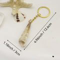 Acrylic Two Tone Cloud Scallop Shell Keychain For Bag Charm view 2