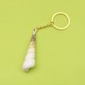 Acrylic Two Tone Cloud Scallop Shell Keychain For Bag Charm view 1